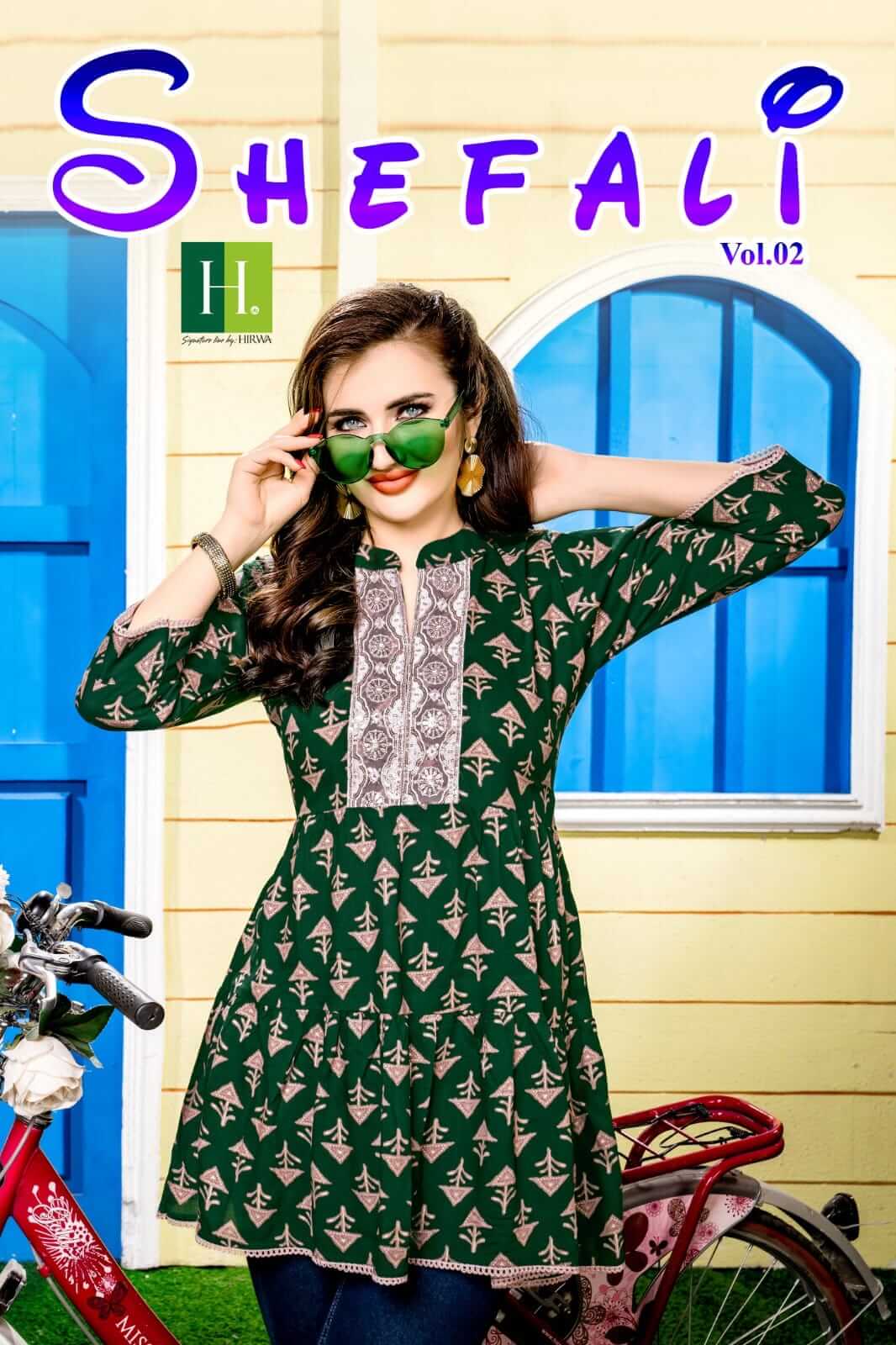 HIRWA KURTI SHEFALI VOL 2